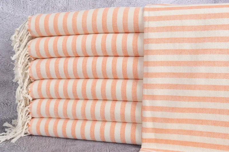 Wedding Gift, 40x24 Cotton Striped Towel, Xmas Gifts, Gift For Mom, Personalized Hand Towel, Monogram Towels, Turkish Tea Towel, Gym Towel - 1