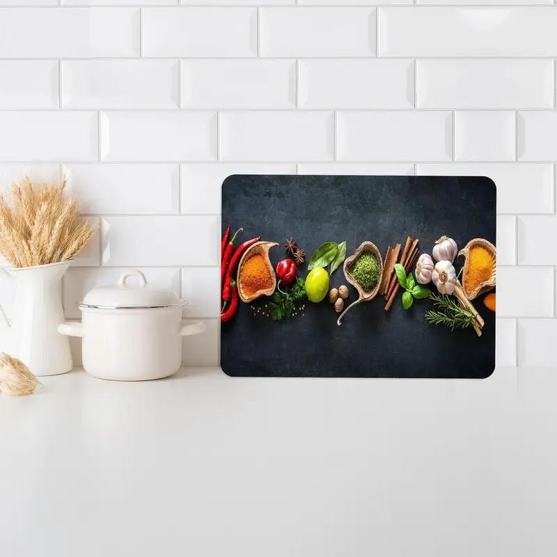 Tempered Glass Cutting Board, Modern Kitchen Essential, Anti-Slip Feet - 1