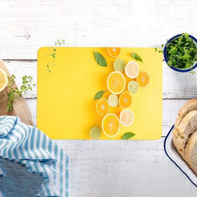 Fruit-Inspired Glass Cutting Board, Tempered Safety, Modern Kitchen - 1