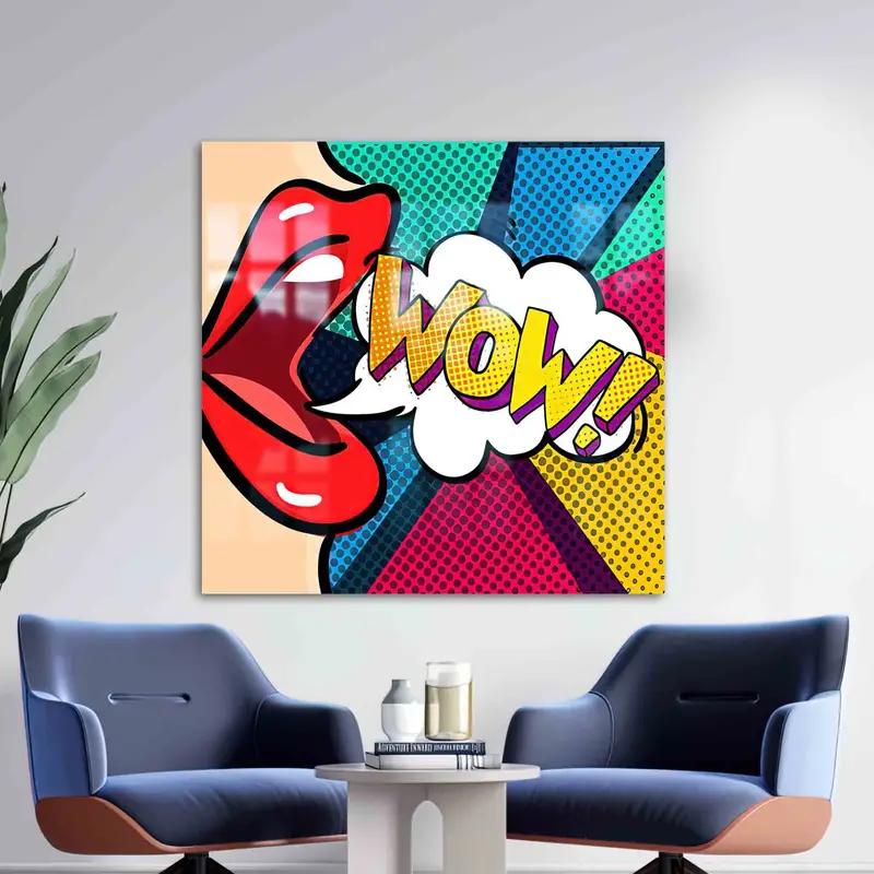 Urban Graffiti Printed Glass: Modern Art for Your Space - 1