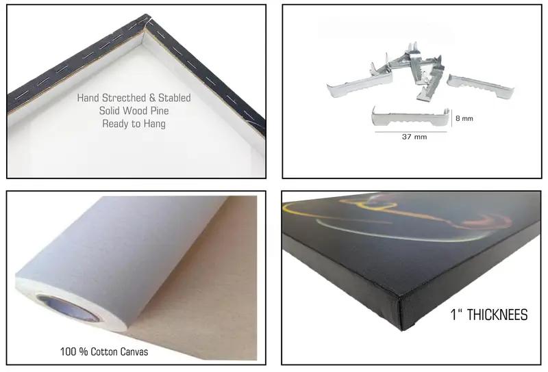 Cartel de chicas de sombrero y montaña, arte abstracto de mujer, lienzo de doble exposición, arte del paisaje de montañas, lienzo monocromo, hermosa niña decoración de pared - 1