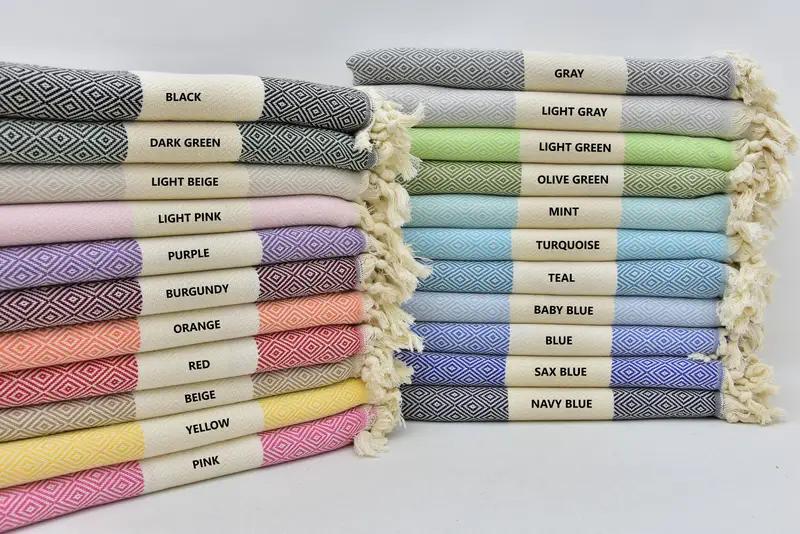 70x40 Cotton Diamond Towel, Wedding Favors, Large Beach Towel Personalized, Turkish bath towel, Monogram Beach Towel, Personalized Gift For Her - 1
